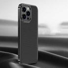 For iPhone 14 Pro Litchi Texture Genuine Leather Phone Case(Black) - 1