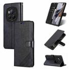 For Honor Magic6 Pro AZNS Sheepskin Texture Flip Leather Phone Case(Black) - 1