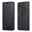 For Honor Play 50 / 50m 5G AZNS Sheepskin Texture Flip Leather Phone Case(Black) - 1