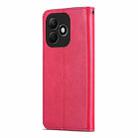 For Honor X60i AZNS Sheepskin Texture Flip Leather Phone Case(Red) - 3