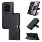 For Honor Magic7 AZNS Sheepskin Texture Flip Leather Phone Case(Black) - 1