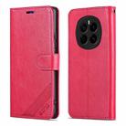 For Honor Magic7 AZNS Sheepskin Texture Flip Leather Phone Case(Red) - 2