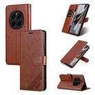 For Honor Magic7 Pro AZNS Sheepskin Texture Flip Leather Phone Case(Brown) - 1