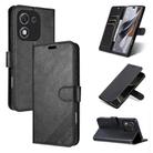 For Honor X70i AZNS Sheepskin Texture Flip Leather Phone Case(Black) - 1