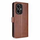 For Honor 400 Global 156.5mm AZNS Sheepskin Texture Flip Leather Phone Case(Brown) - 3