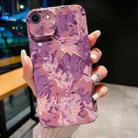 For iPhone SE 2022 / 2020 / 8 / 7 Precise Hole Camouflage Pattern PC Phone Case(Pink Purple) - 1