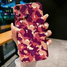 For iPhone X / XS Precise Hole Camouflage Pattern PC Phone Case(Purple Brown) - 1