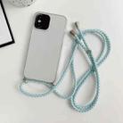 For iPhone X / XS Thicken Colorful TPU Phone Case with Braided Lanyard(Transparent) - 1