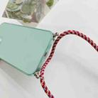 For iPhone XS Max Thicken Colorful TPU Phone Case with Braided Lanyard(Pink) - 6