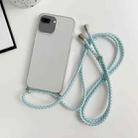 For iPhone 8 Plus / 7 Plus Thicken Colorful TPU Phone Case with Braided Lanyard(Transparent) - 1