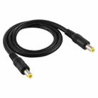 DC Power Plug 5.5 x 2.5mm Male to Male Adapter Connector Cable, Cable Length:1m(Black) - 1