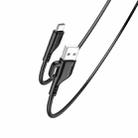 YESIDO CA105 1.2m 2.4A USB to USB-C / Type-C Charging Data Cable with Hook(Black) - 1