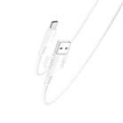 YESIDO CA105 1.2m 2.4A USB to USB-C / Type-C Charging Data Cable with Hook(White) - 1