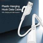 YESIDO CA105 1.2m 2.4A USB to Micro USB Charging Data Cable with Hook(Black) - 2