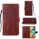 For Samsung Galaxy A51 5G Dream Catcher Printing Horizontal Flip Leather Case with Holder & Card Slots & Wallet & Lanyard(Brown) - 1