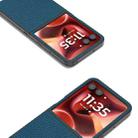 For Motorola Razr 60 Ultra ABEEL Genuine Leather Litchi Texture Phone Case(Blue) - 3