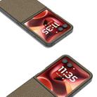 For Motorola Razr 60 Ultra ABEEL Genuine Leather Litchi Texture Phone Case(Grey) - 3