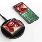 For Motorola Razr 60 Ultra ABEEL Crocodile Texture Genuine Leather Phone Case(Green) - 2