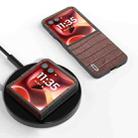 For Motorola Razr 60 Ultra ABEEL Crocodile Texture Genuine Leather Phone Case(Brown) - 2