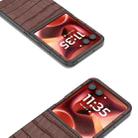 For Motorola Razr 60 Ultra ABEEL Crocodile Texture Genuine Leather Phone Case(Brown) - 3