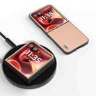 For Motorola Razr 60 Ultra ABEEL Genuine Leather + PC Litchi Texture Phone Case(Pink Gold) - 2