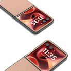 For Motorola Razr 60 Ultra ABEEL Genuine Leather + PC Litchi Texture Phone Case(Pink Gold) - 3