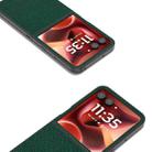 For Motorola Razr 60 Ultra ABEEL Cross Texture Genuine Leather Phone Case(Green) - 3