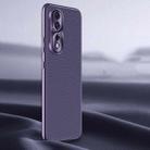 For Honor 80 Pro Litchi Texture Genuine Leather Phone Case(Purple) - 1