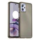 For Motorola Moto G23 Candy Series TPU Phone Case(Transparent Grey) - 1