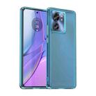 For Motorola Edge 2023 Global Candy Series TPU Phone Case(Transparent Blue) - 1