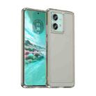 For Motorola Edge 40 Neo Candy Series TPU Phone Case(Transparent Grey) - 1