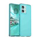 For Motorola Edge 40 Neo Candy Series TPU Phone Case(Transparent Blue) - 1