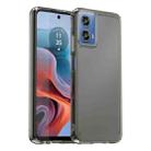 For Motorola Moto G34 Candy Series TPU Phone Case(Transparent Grey) - 1