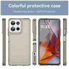 For Motorola Moto G75 5G Candy Series TPU Phone Case(Transparent Grey) - 2