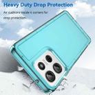 For Motorola Moto G75 5G Candy Series TPU Phone Case(Transparent Blue) - 3