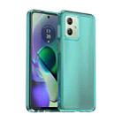 For Motorola Moto G64 5G Candy Series TPU Phone Case(Transparent Blue) - 1