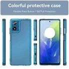 For Motorola Moto G04s Candy Series TPU Phone Case(Transparent Blue) - 2
