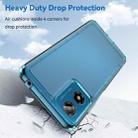 For Motorola Moto G04s Candy Series TPU Phone Case(Transparent Blue) - 3