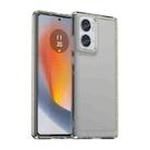 For Motorola Edge 50 Fusion Candy Series TPU Phone Case(Transparent Grey) - 1