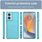 For Motorola Edge 50 Fusion Candy Series TPU Phone Case(Transparent Blue) - 2