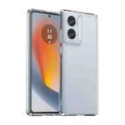 For Motorola Edge 50 Fusion Candy Series TPU Phone Case(Transparent) - 1