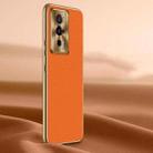 For Xiaomi Redmi K60 Litchi Texture Genuine Leather Phone Case(Orange) - 1