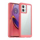 For Motorola Moto G84 Colorful Series Acrylic Hybrid TPU Phone Case(Red) - 1