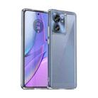 For Motorola Edge 2023 US Colorful Series Acrylic Hybrid TPU Phone Case(Transparent) - 1