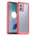 For Motorola Moto G53 5G Colorful Series Acrylic Hybrid TPU Phone Case(Red) - 1