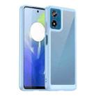 For Motorola Moto G24 Power Colorful Series Acrylic Hybrid TPU Phone Case(Blue) - 1