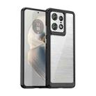 For Motorola Moto Edge 50 Pro Colorful Series Acrylic Hybrid TPU Phone Case(Black) - 1