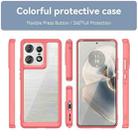 For Motorola Moto Edge 50 Pro Colorful Series Acrylic Hybrid TPU Phone Case(Red) - 2