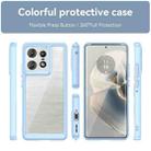 For Motorola Moto Edge 50 Pro Colorful Series Acrylic Hybrid TPU Phone Case(Blue) - 2