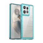 For Motorola Moto Edge 50 Pro Colorful Series Acrylic Hybrid TPU Phone Case(Transparent Blue) - 1